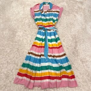 J. Crew Rainbow Shirt Dress